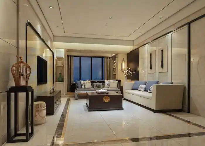 中式300平方瓷砖装修-欧神诺瓷砖效果图