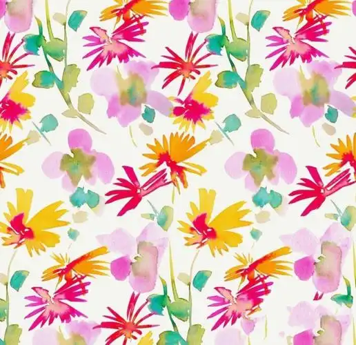 花布图案之水彩花卉