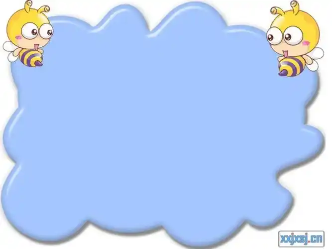 成长档案可爱小清新唯美边框背景课件