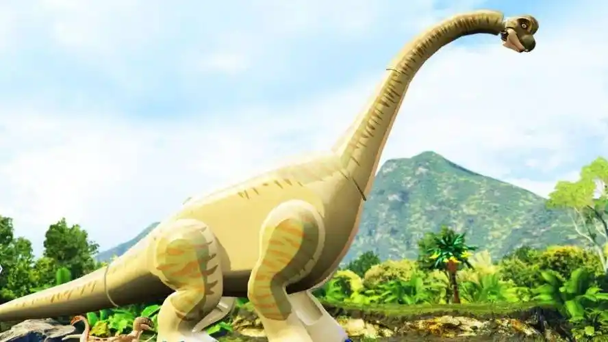 乐高侏罗纪公园游戏画面根据乐高侏罗纪公园系列出过的恐龙零件和外网