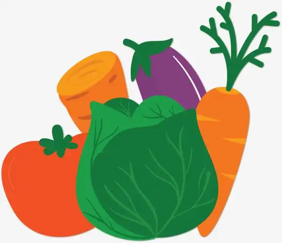 多种卡通丰收蔬菜