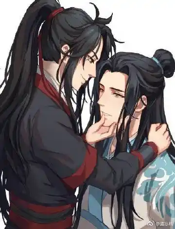 "魏无羡"三个字,是要写进蓝家族谱,写在"蓝忘机"旁边的.