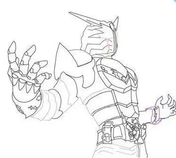 假面骑士build胶囊简笔画