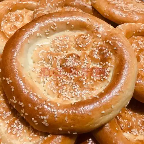 新疆特产芝麻小油馕10个清真手工美食小吃烧饼干粮烤馕饼囊900g 小油