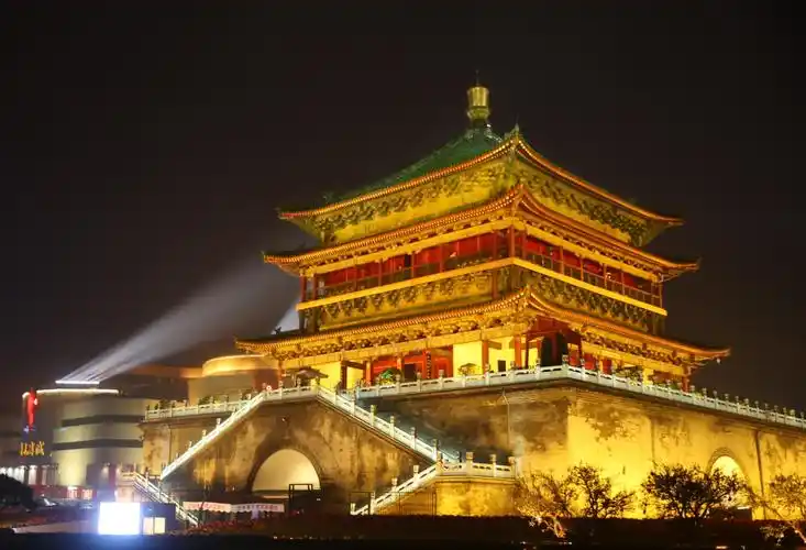 中国～西安钟鼓楼2020年10月13日摄制