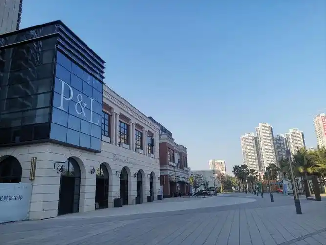 (保利滨海风情商业街实拍图)