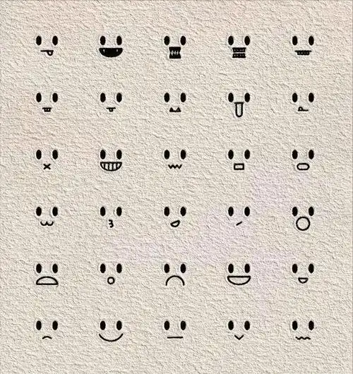 99种超简单的表情线稿,零基础也能画