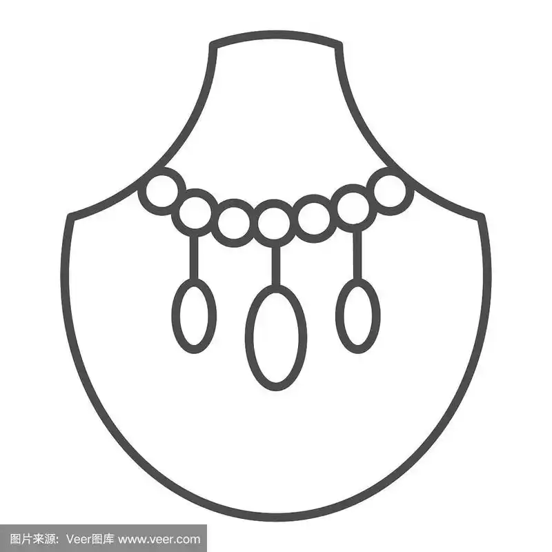 珠宝轮廓风格设计,专为网页和应用设计.