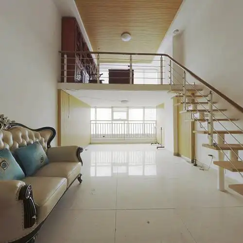 5米层高,一层可以做两层,得房率高.