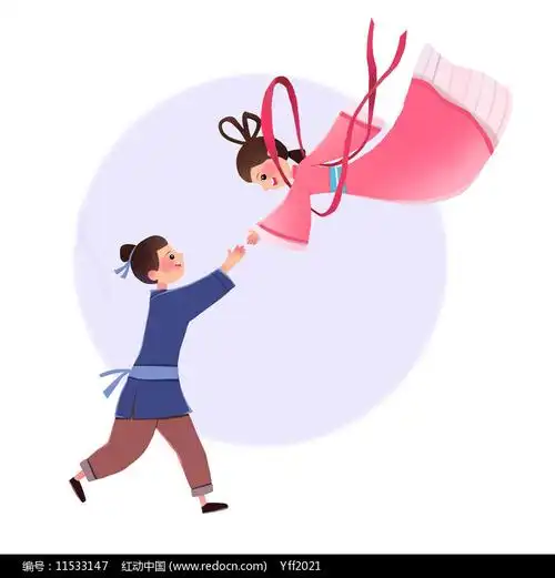 七夕牛郎织女相会图