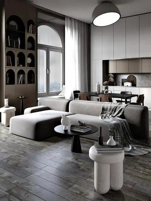 现代简约黑白灰装修,还可以这样好看?