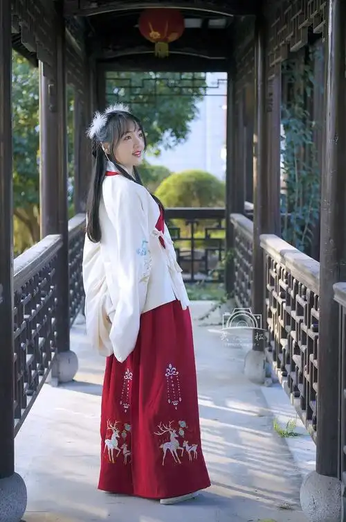 明珰翠袖红罗裙