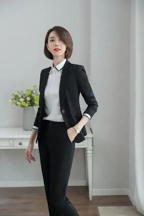 职业装女秋季裙套装高档酒店销售经理白领女式商务西装订制工作服