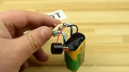 手工自制容器溢水报警器 水位高度提示装置9v电池diy教学-教育-高清