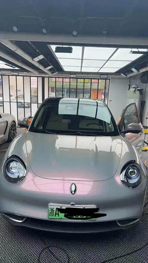 欧拉好猫改色梦幻火山灰77黑顶