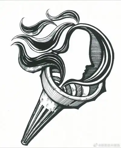 灯泡主题黑白装饰画