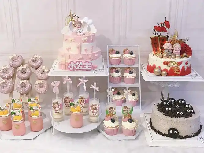 甜品台生日蛋糕动物奶油蛋糕