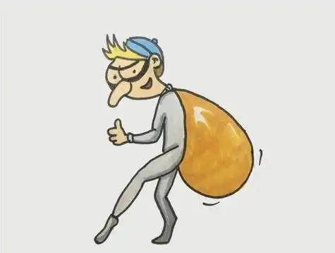 偷东西小偷简笔画绘画步骤卡通小偷简笔画怎么画