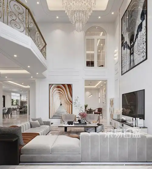 550平米别墅简欧风格装修效果图