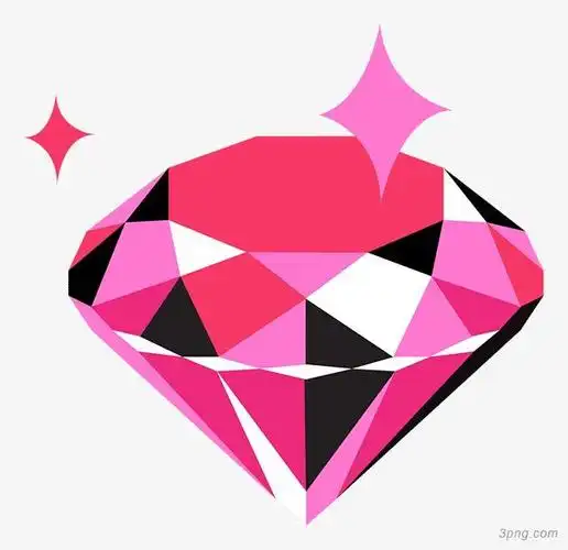 卡通红宝石png素材透明免抠图片-卡通手绘