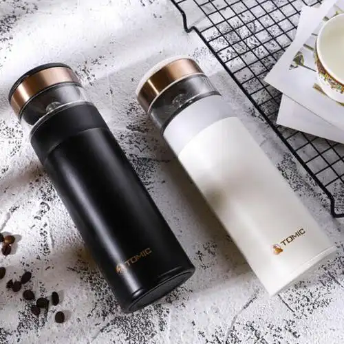 陶瓷茶水分离保温杯