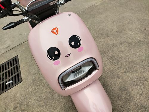雅迪摩托车贴纸超萌可爱卡通表情装饰电动电动车电动车贴