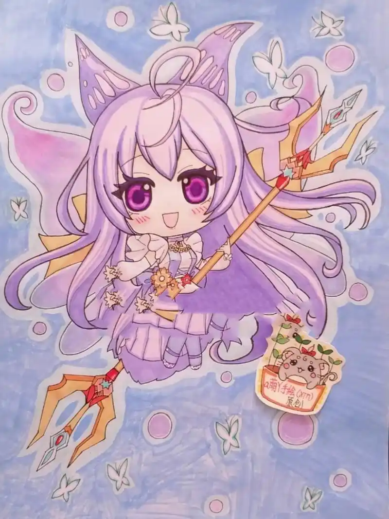 斗罗大陆唐舞桐原创手绘画线稿画动漫头像 原创作品 原图参考: 网络