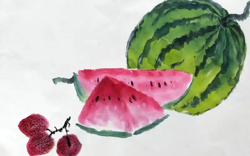 石禅子——国画西瓜教程