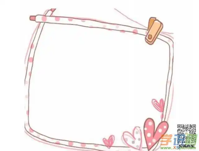 信封边框简笔画手抄报边框手抄报