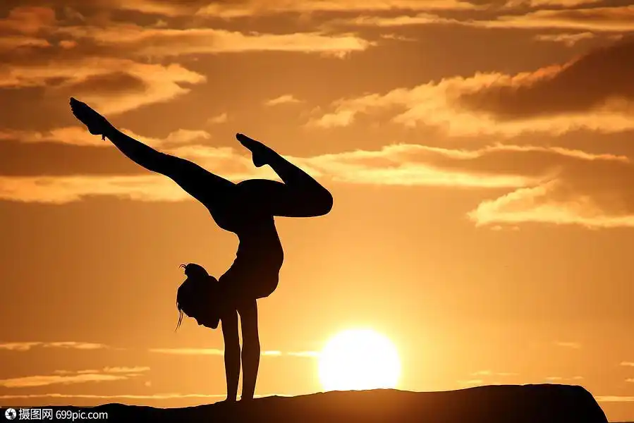 瑜伽阳光健康高清图片素材