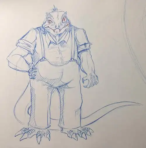 推 荐嗷~我是棘龙《你为什么不怕我》初稿余小渔渔渔2年前画的真好看