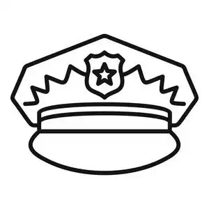 警帽子图片