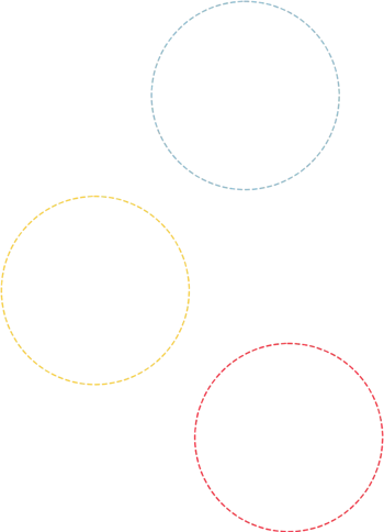 红黄蓝色圆形热卖边框