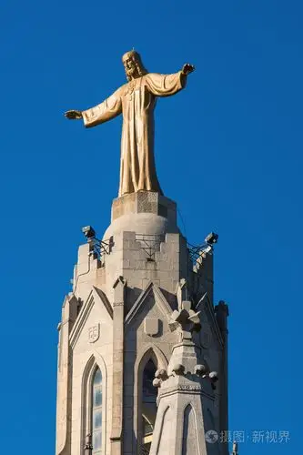 在巴塞罗那的耶稣的雕像