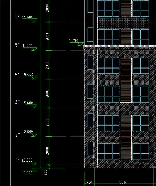 立面图标高怎么标
