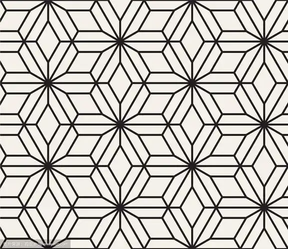 无缝几何图案简单抽象线条