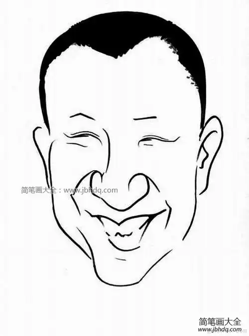 明星头像简笔画图片(10)_人物头像简笔画-简笔画大全