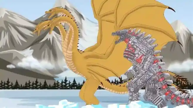 王者基多拉解封记2,王者基多拉联手机械哥斯拉大战传奇哥斯拉-游戏