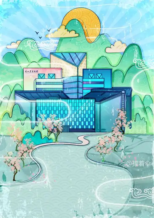 深圳岭南画派插画