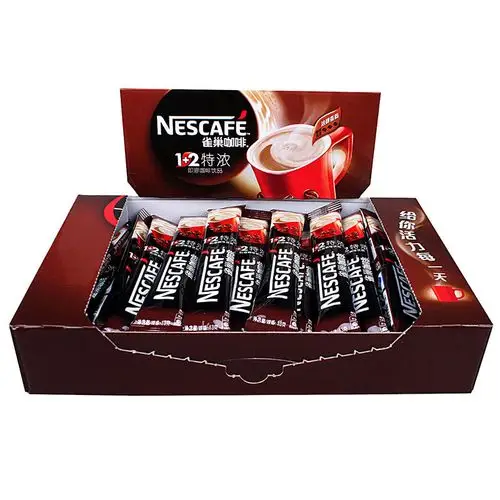 nestle/ 雀巢咖啡 1 2特浓30条盒装三合一速溶咖啡粉390g/盒