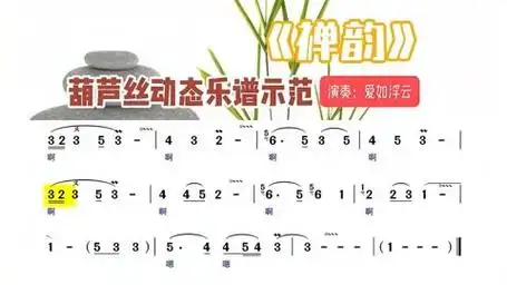 《禅韵》葫芦丝演奏动态乐谱示范:清心音乐洗涤灵魂