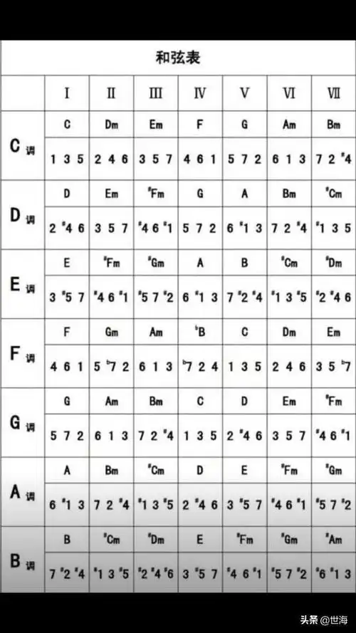 电子琴和弦表,仅供参考学习,望学有所成.