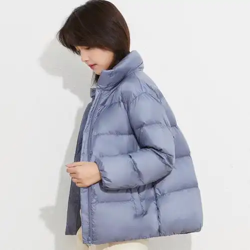 正品波司登羽绒服女白鸭绒轻薄短款面包服小个子宽松时尚外套冬潮