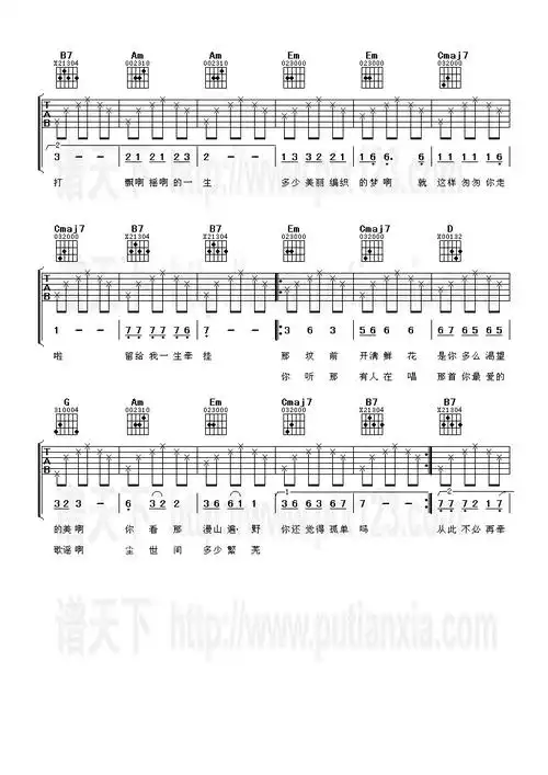 《丁香花》吉他谱