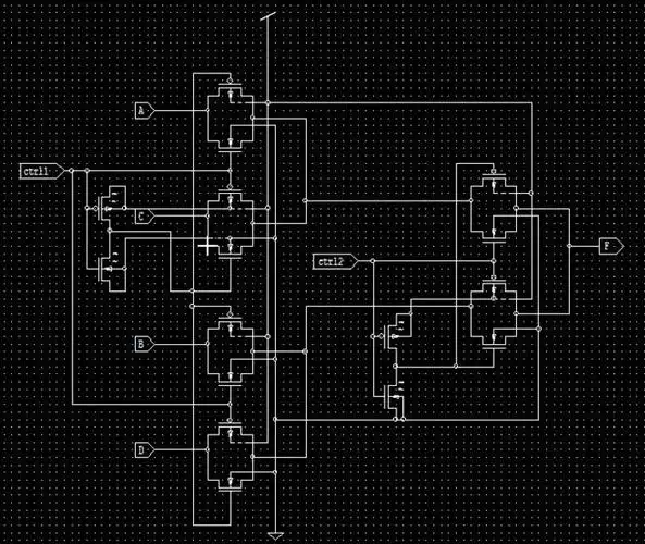 4选1多路选择器电路图四款多路选择器电路