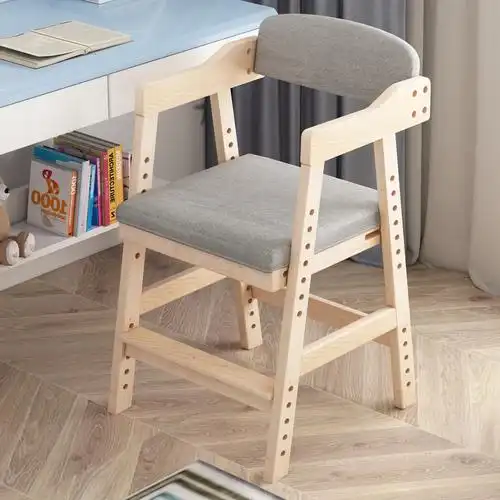 儿童家用写字书桌座椅可升降小学生学习靠背餐椅坐姿矫正调节凳子