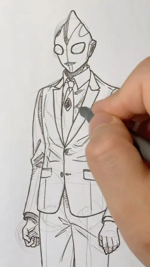 你相信光吗?迪迦教你正确画男士西装