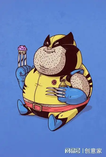 搞笑胖子超级英雄漫画绘画欣赏胖子超级英雄