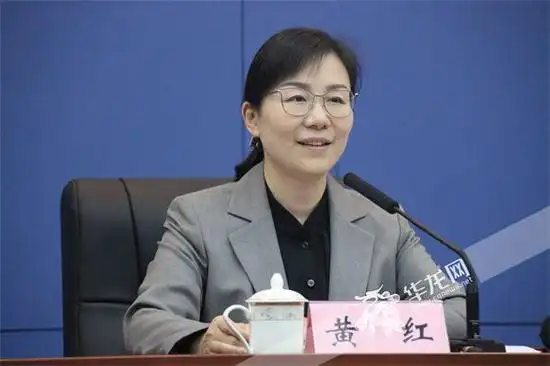 大渡口区委副书记,区人民政府代理区长黄红介绍活动情况.