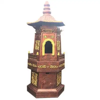 寺庙墓地六角烧纸炉祠堂铸铁户外化纸焚经炉三层五层烧钱化宝香炉